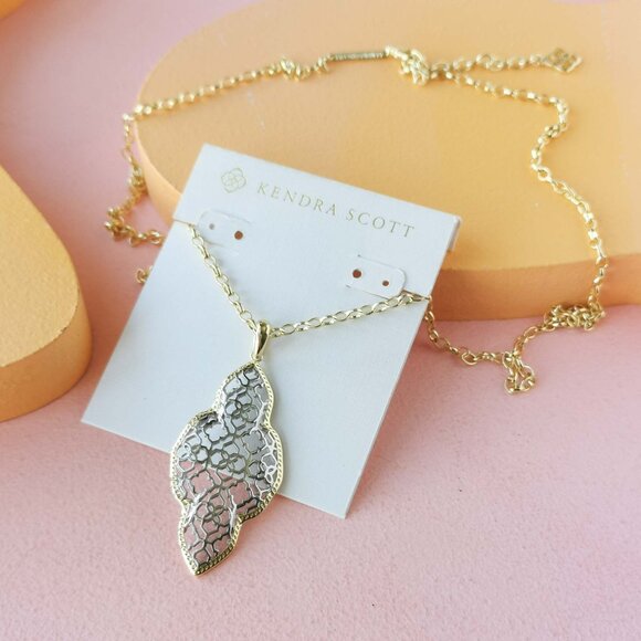 Kendra Scott - Abbie Mixed Metal Long Necklace - NEW - Picture 3 of 3